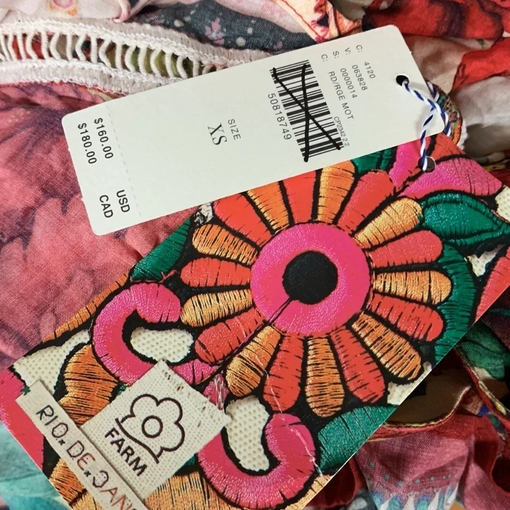 Anthropologie farm rio wrap skirt xs new with tags
